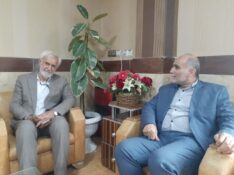 دیدار فرماندار سیمرغ با سردار گیلانی به مناسبت هفته بسیج